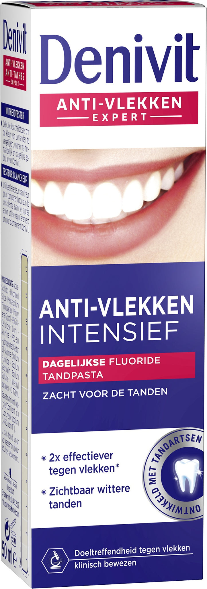 DENIVIT TANDPASTA ANTI VLEKKEN