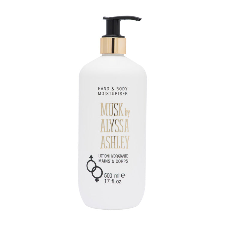 ALYSSA ASHLEY MUSK HAND EN BODY LOTION + POMP