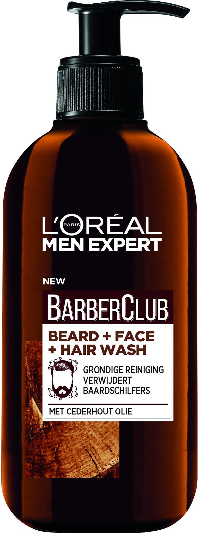 LOREAL PARIS MEN EXPERT BARBERCLUB BAARD GEZICHT & HAAR 3-1 WASH