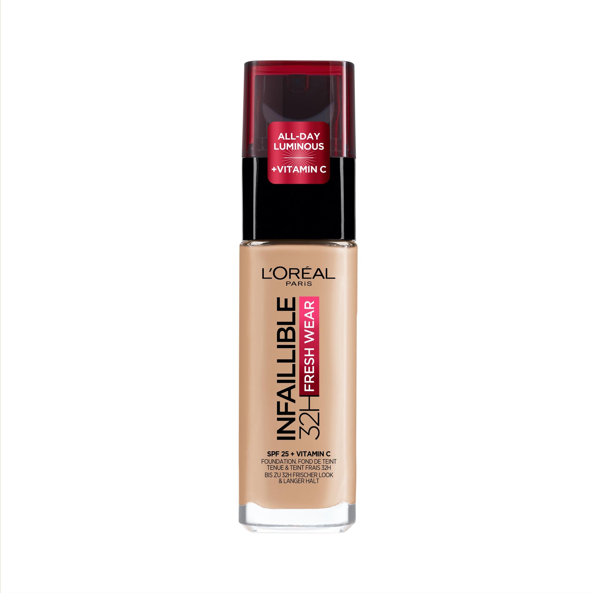 LOREAL PARIS FOUNDATION INFAILLIBLE 32HR FRESH WEAR 145 BEIGE ROSE+SPF
