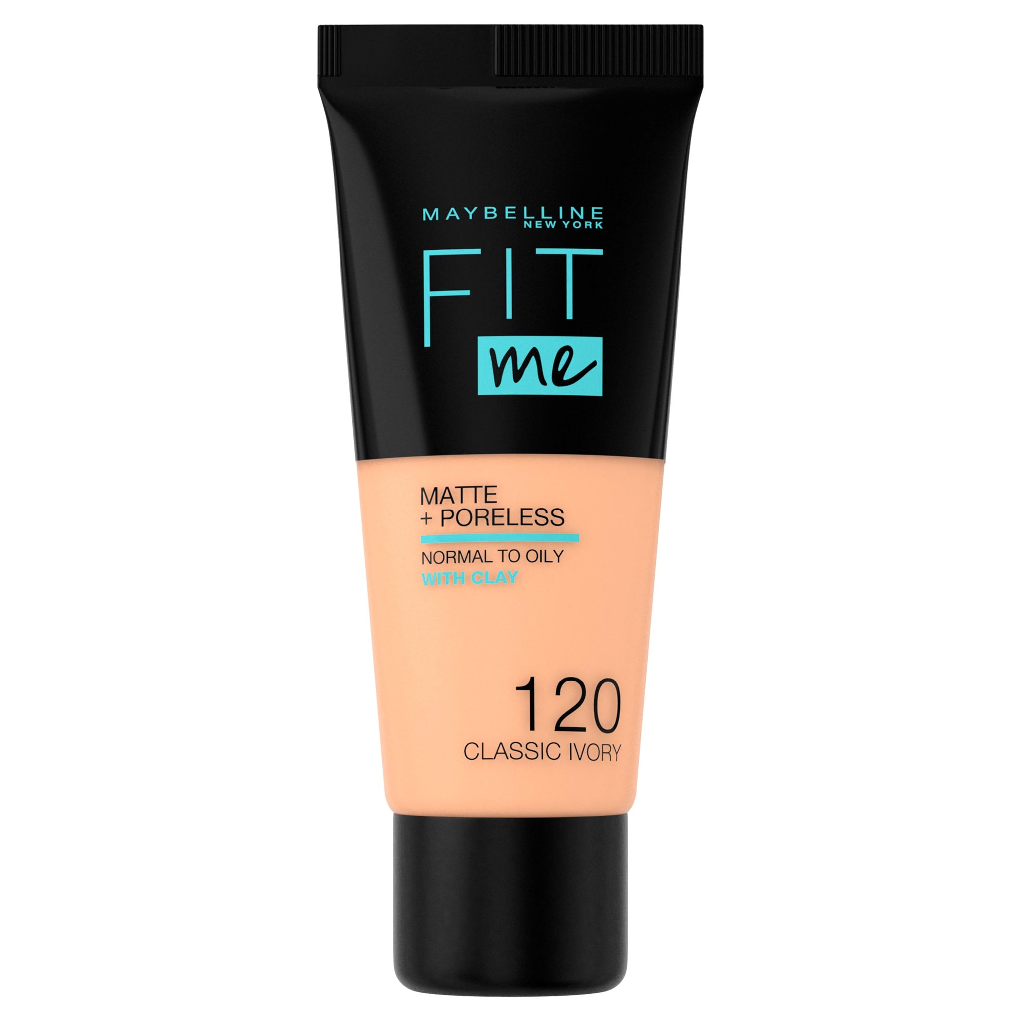 MAYBELLINE FOUNDATION  FIT ME MATTE + PORELESS 120 CLASSIC IVORY