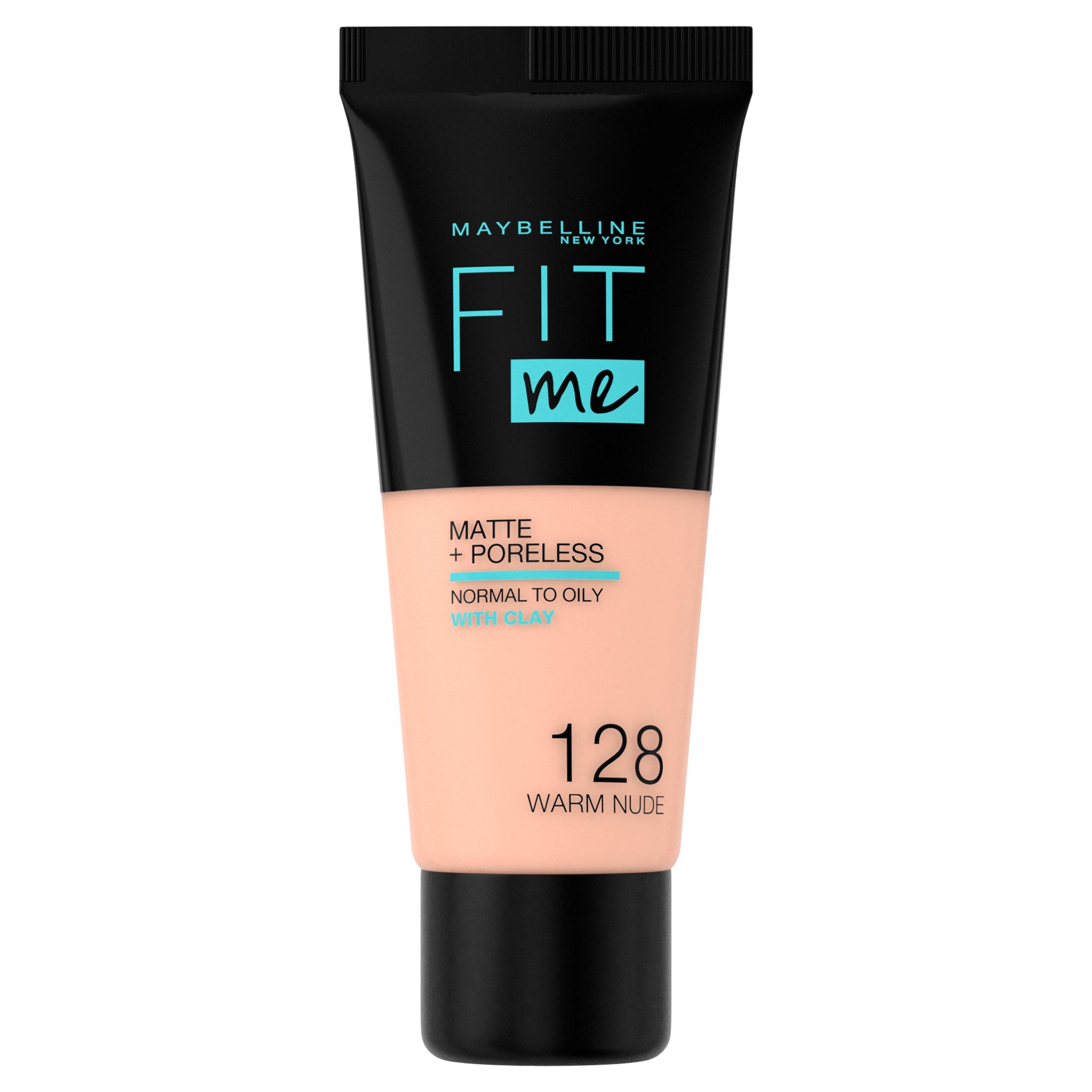MAYBELLINE FOUNDATION  FIT ME MATTE + PORELESS 128 WARM NUDE