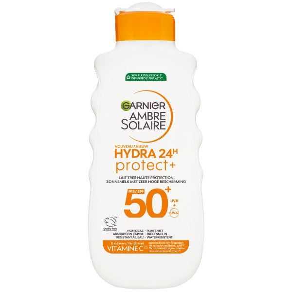 GARNIER AMBRE SOLAIRE HYDRA 24 ZONNEMELK SPF 50+