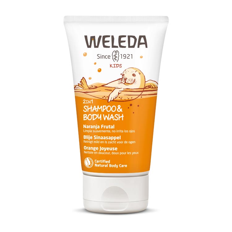 WELEDA KIDS 2IN1 SHOWER/SHAMPOO SINAASAPPEL