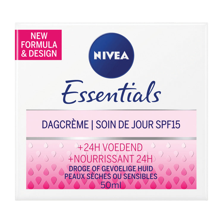 NIVEA ESSENTIALS DAGCREME DROGE/GEVOELIGE HUID