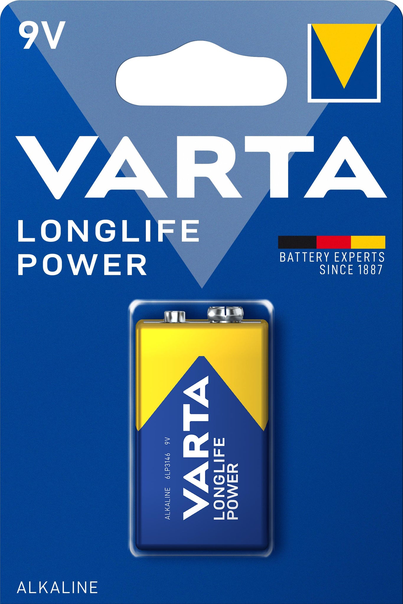 VARTA LONGLIFE POWER ALKALINE 9V/6LR61 BLISTER 1