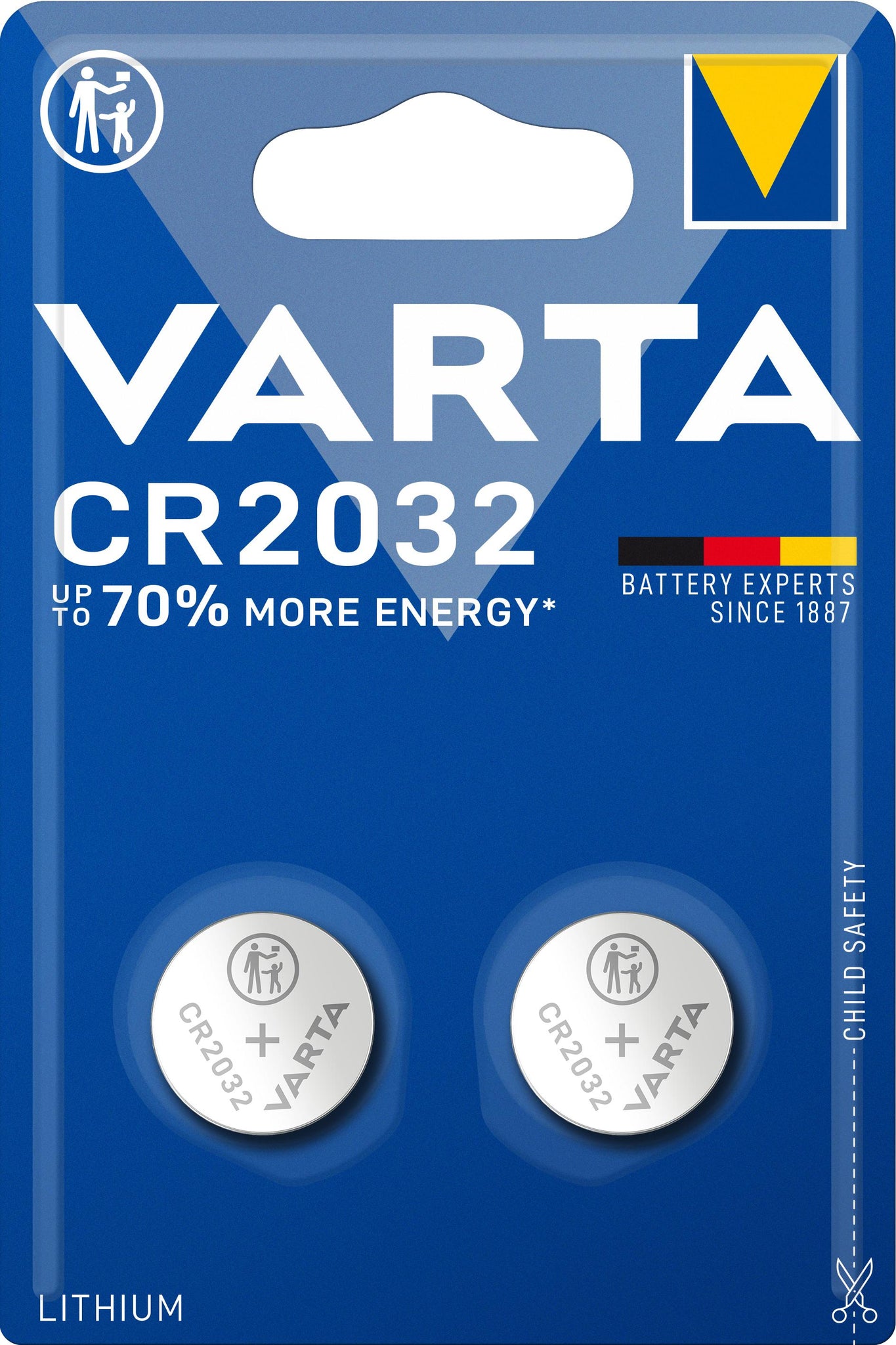 VARTA LITHIUM CR2032 BLISTER 2