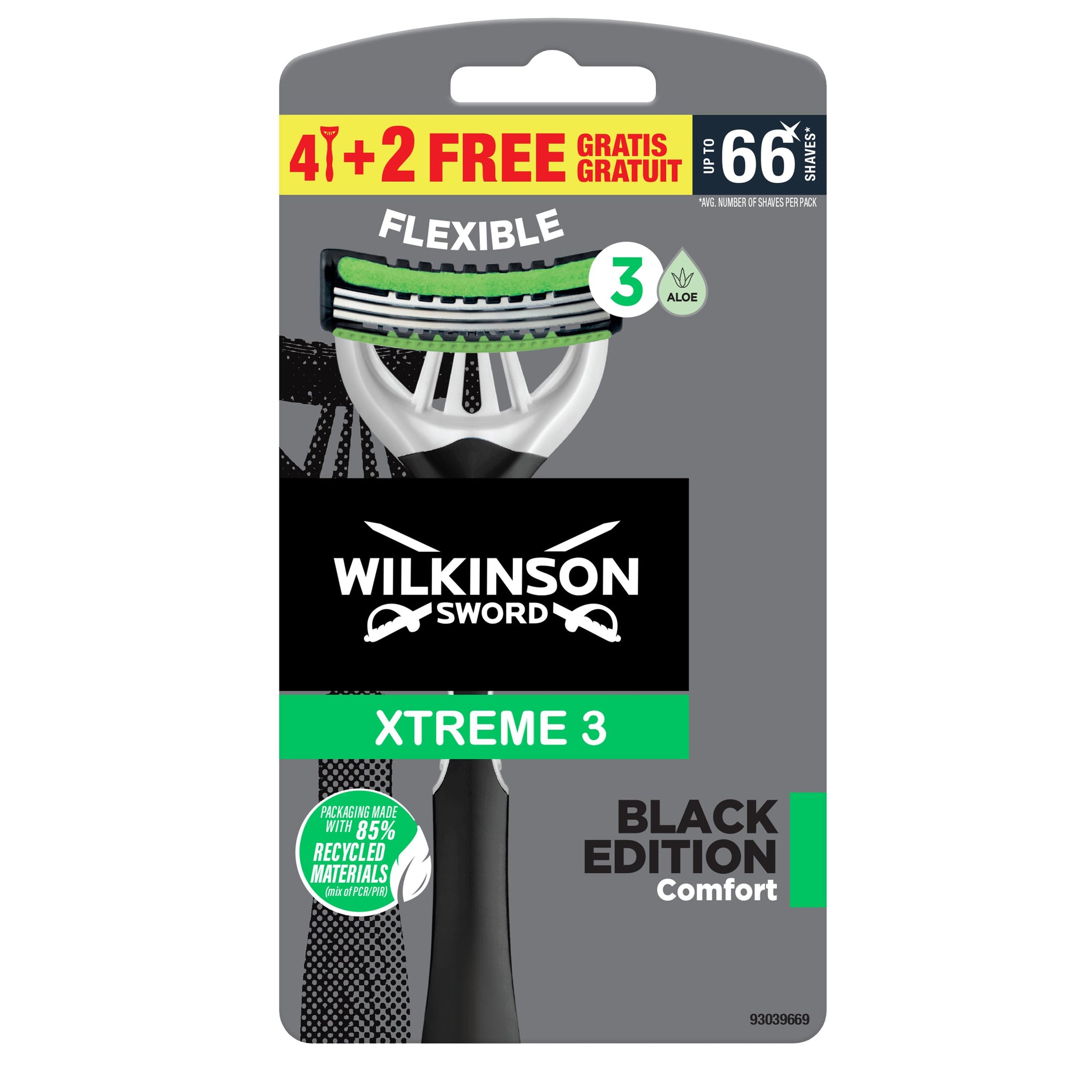WILKINSON XTREME 3 DISPOSABLES BLACK EDITION 4+2