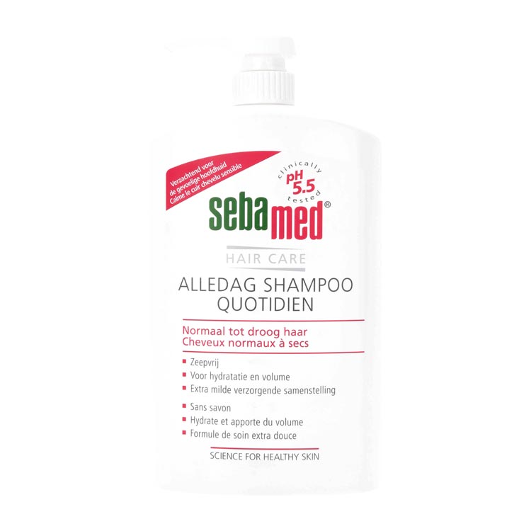 SEBAMED SHAMPOO ALLE DAG GROOT +POMP
