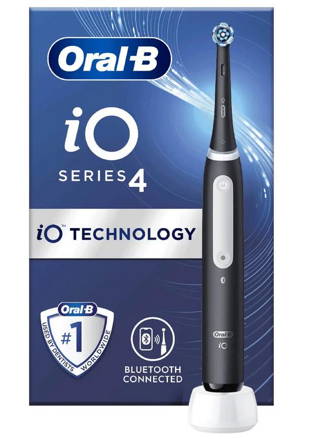 ORAL-B ELEKTRISCHE TANDENBORSTEL IO SERIE 4 MAT ZWART