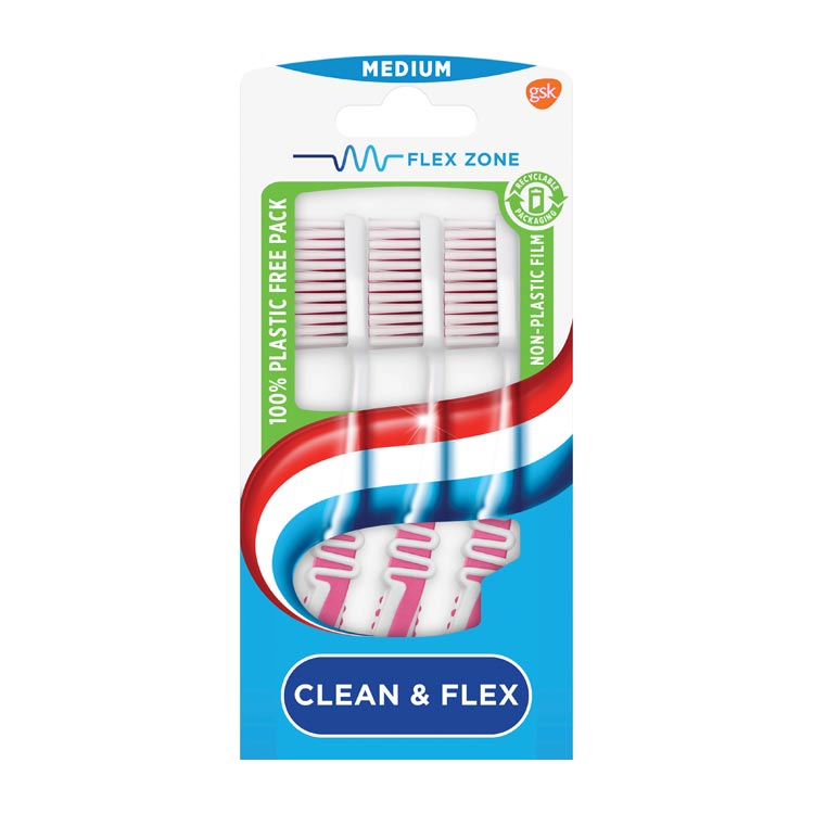 AQUAFRESH TANDENBORSTEL CLEAN&FLEX MEDIUM TRIO