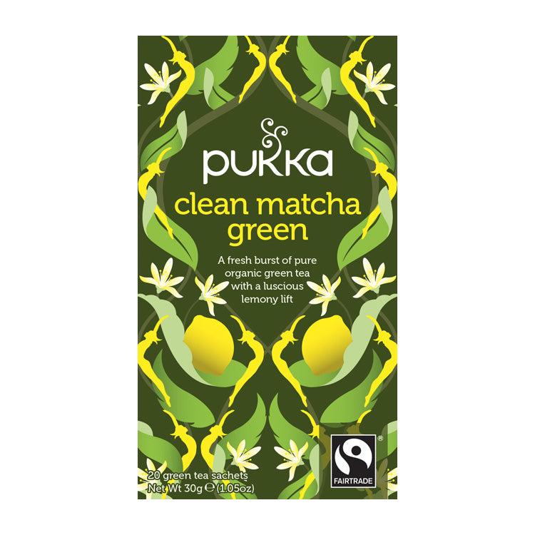 PUKKA THEE CLEAN MATCHA GREEN