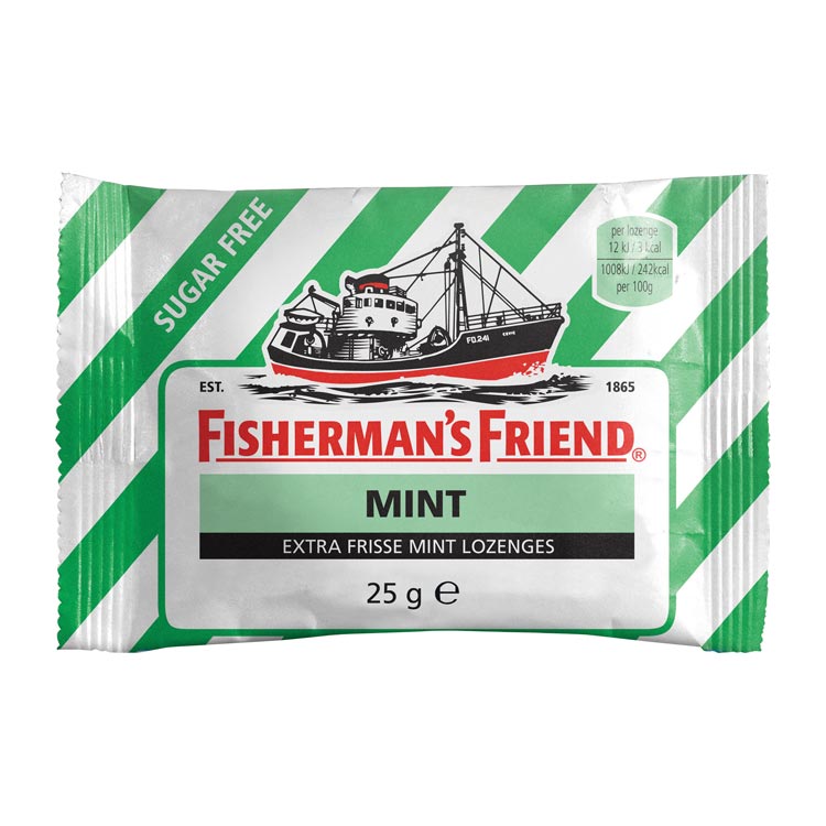 FISHERMANS FRIEND STRONG MINT GROEN/WIT SUIKERVRIJ