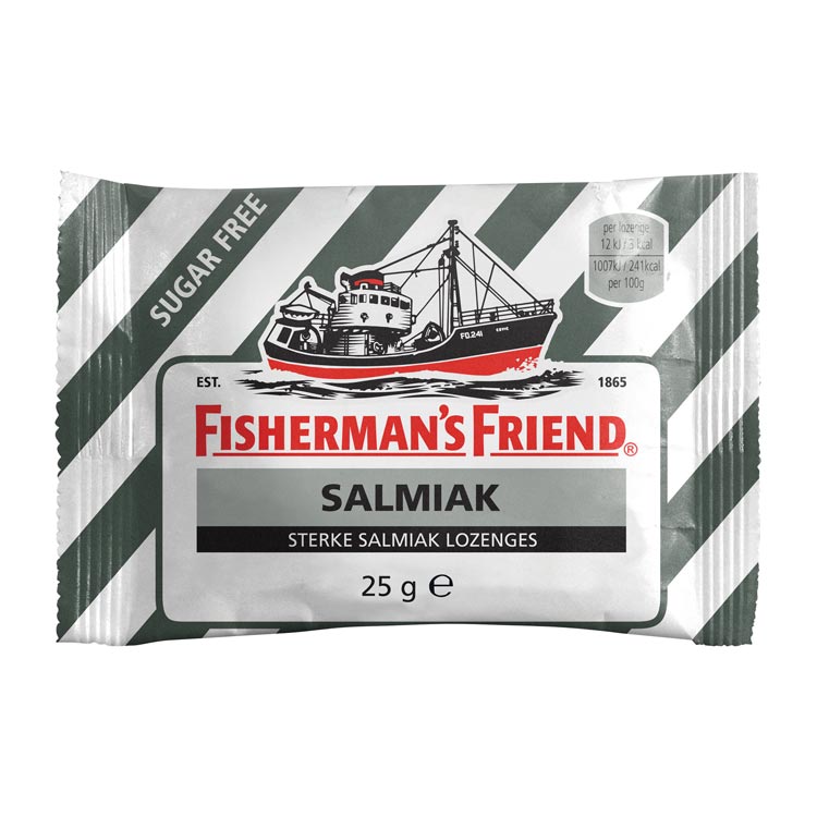 FISHERMANS FRIEND SALMIAK ZW/WIT SUIKERVRIJ