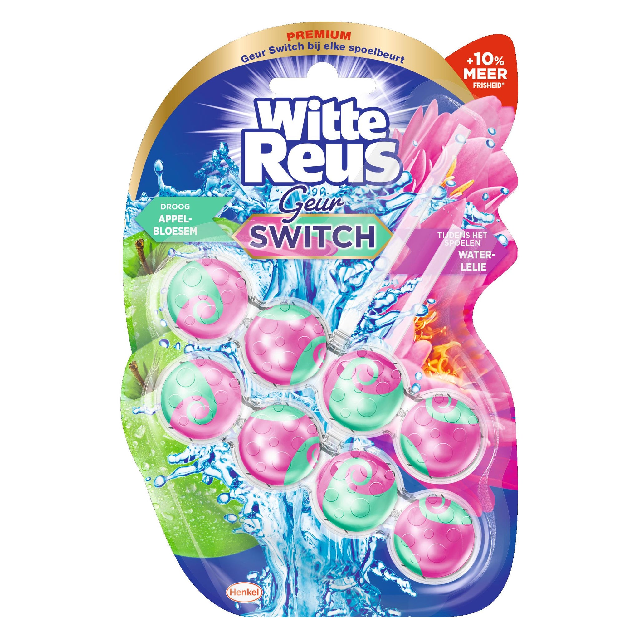 WITTE REUS WC BLOK GEUR SWITCH APPELBLOESEM WATERLELIE