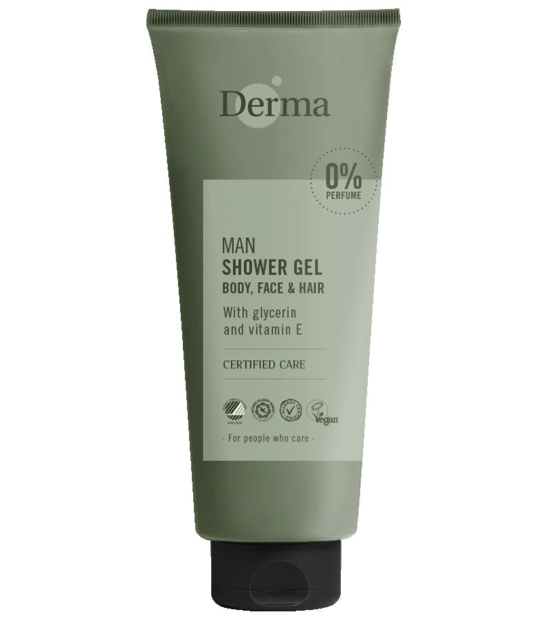 DERMA MAN SHOWERGEL BODY FACE HAIR
