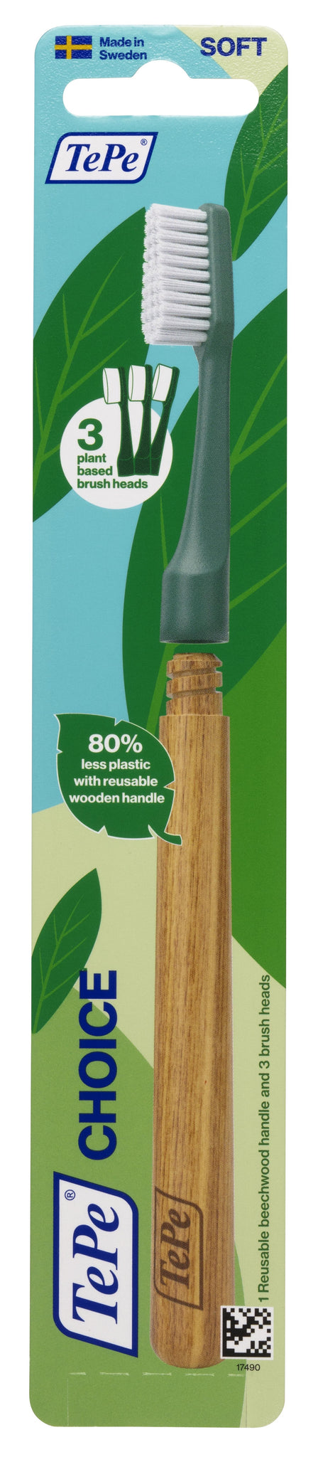 TEPE TANDENBORSTEL CHOICE SOFT GROEN