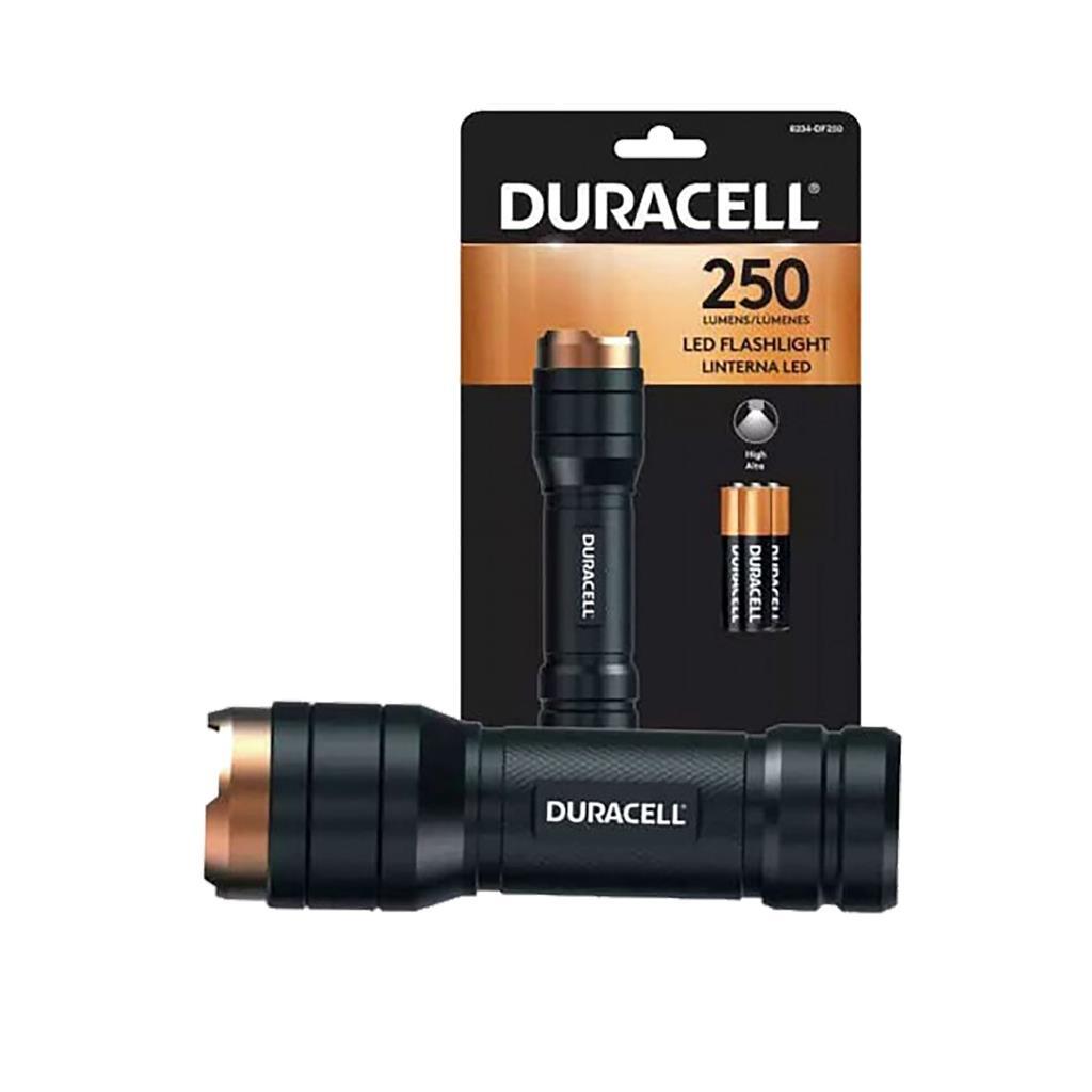 DURACELL 250 LUMEN ALUMINIUM FLASHLIGHT 3AAA