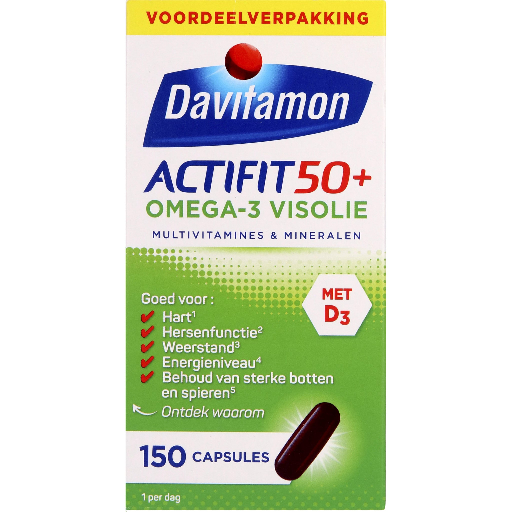 DAVITAMON ACTIFIT 50+ OMEGA 3