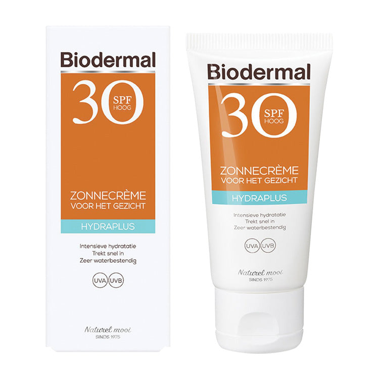 BIODERMAL ZONNECREME HYDRA PLUS GEZICHT SPF30