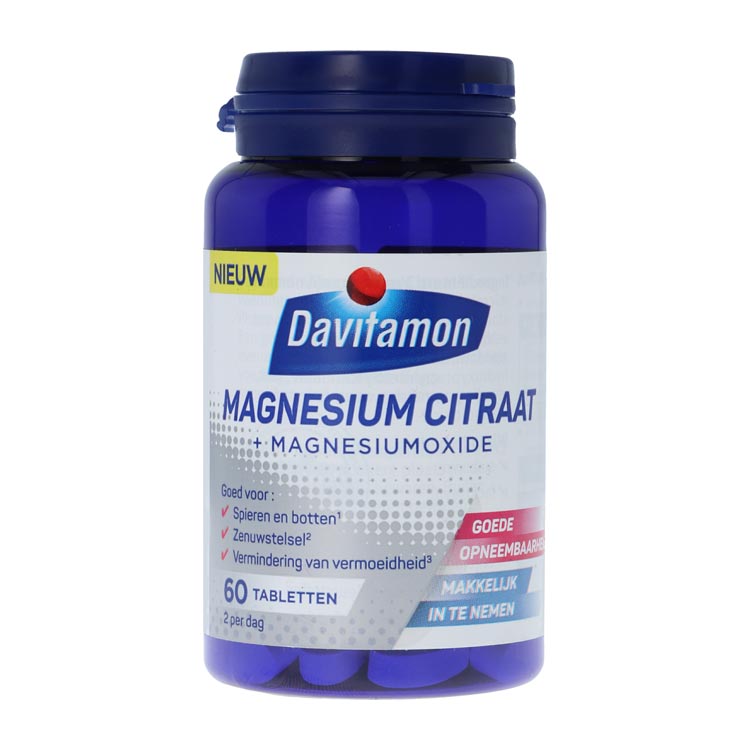 DAVITAMON MAGNESIUM CITRAAT + MAGNESIUMOXIDE