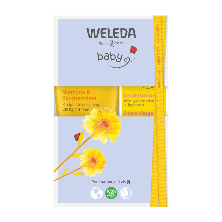 GVPB WELEDA CALENDULA BABY GEZICHTSCREME+SHAMPOO