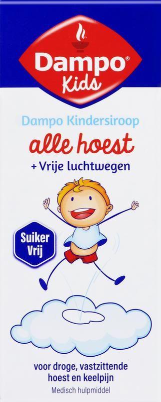 DAMPO KIDS ALLE HOEST + VRIJE LUCHTWEG SIROOP SUIKERVRIJ