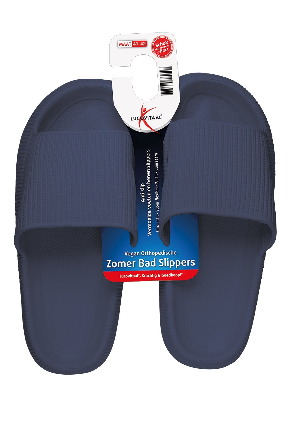 LUCOVITAAL ZOMER BADSLIPPER 41-42 DONKERBLAUW