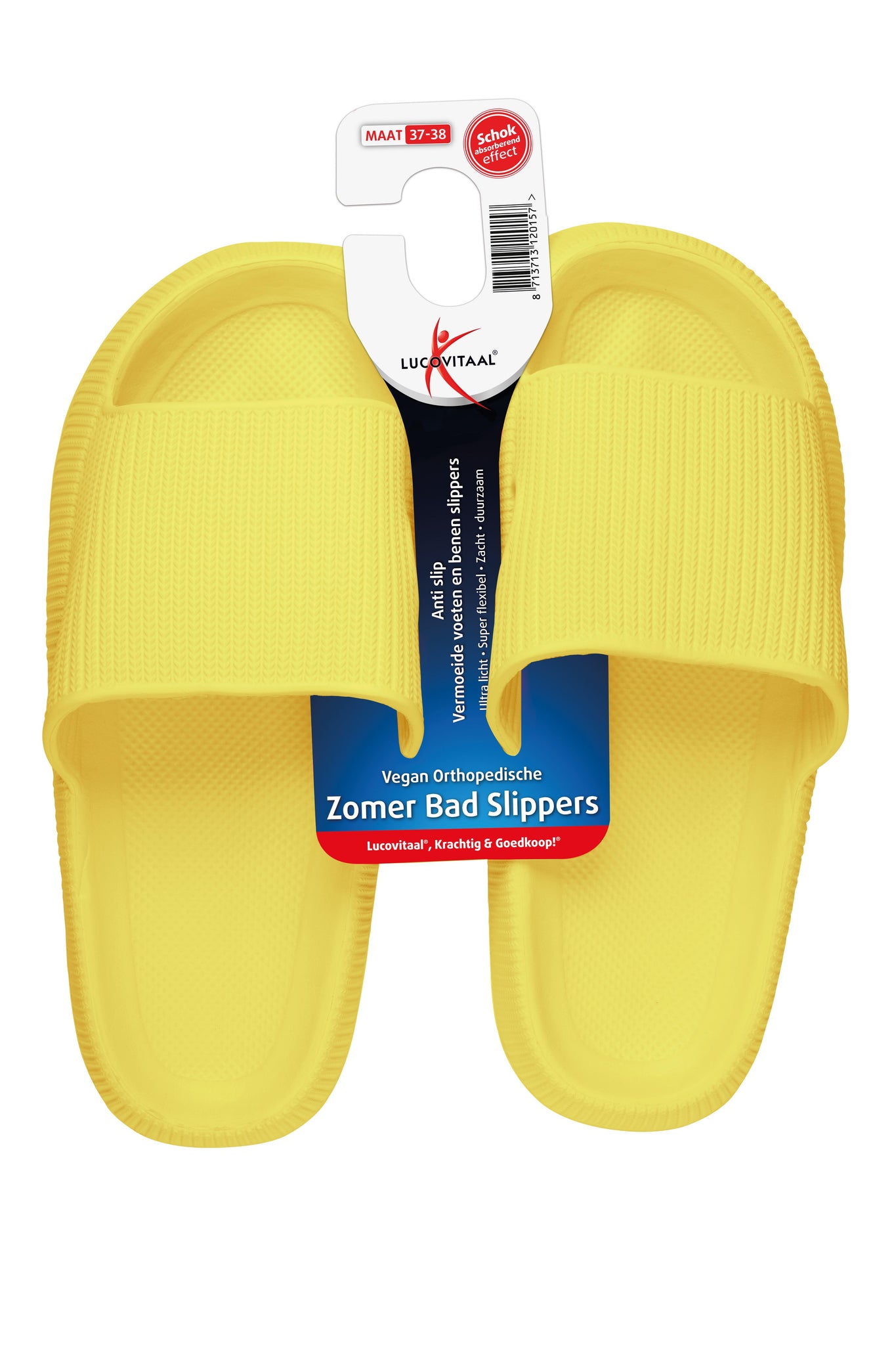 LUCOVITAAL BADSLIPPER ORTHOPEDISCH 37-38 GEEL