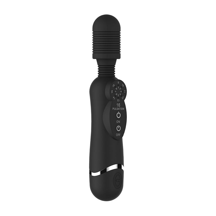 SHOTS TOYS SILICONE MASSAGE WAND BLACK