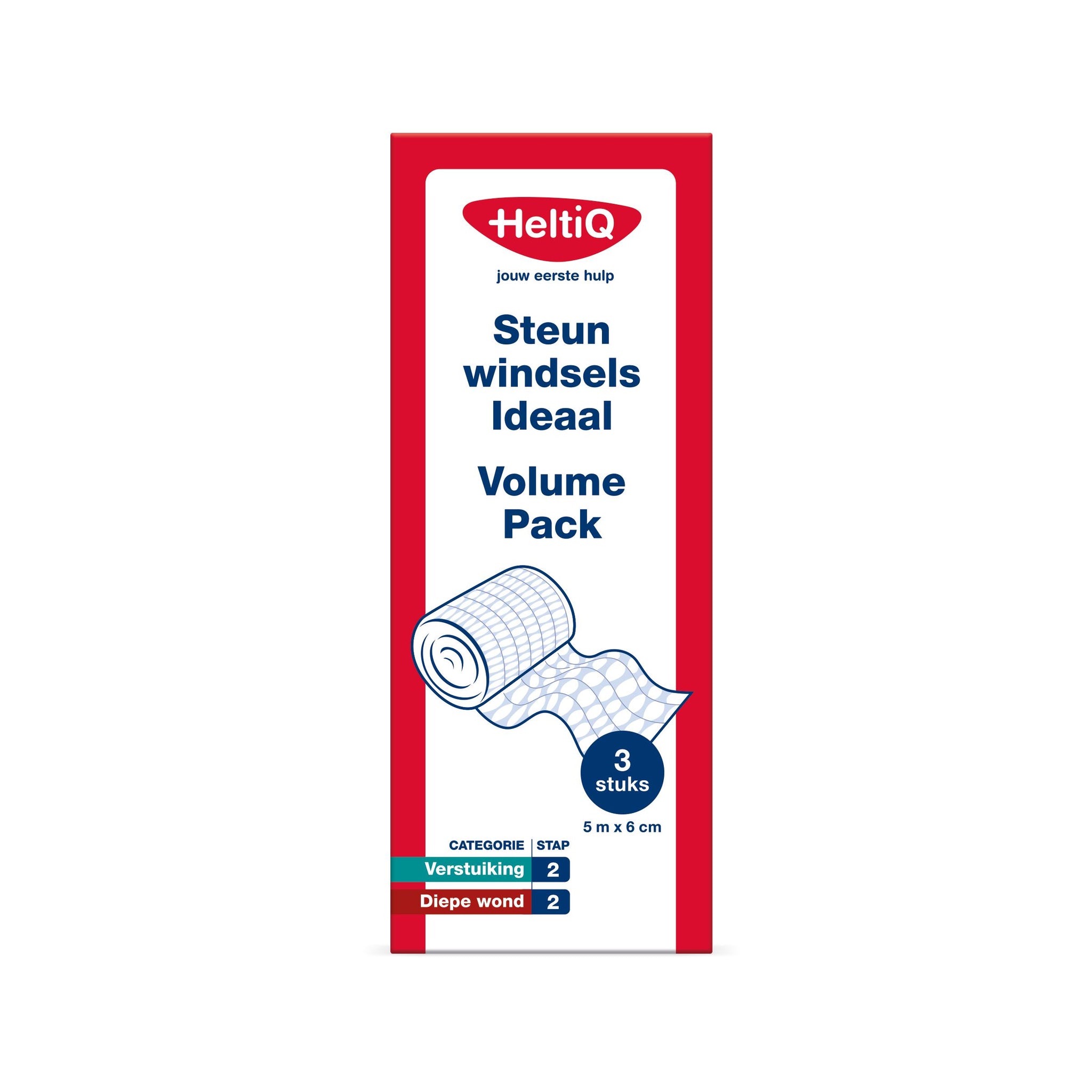 HELTIQ STEUNWINDSEL ELASTISCH 5M 6CM