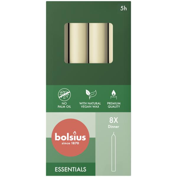 BOLSIUS DINERKAARSEN SOFT PEARL 170X20