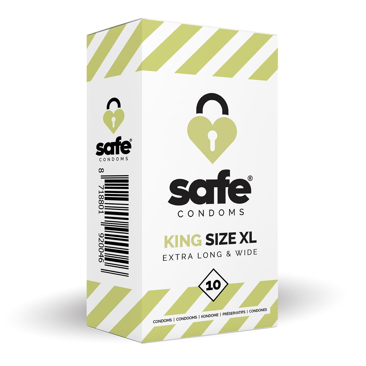 SAFE KING SIZE XL CONDOOMS EXTRA LONG & WIDE