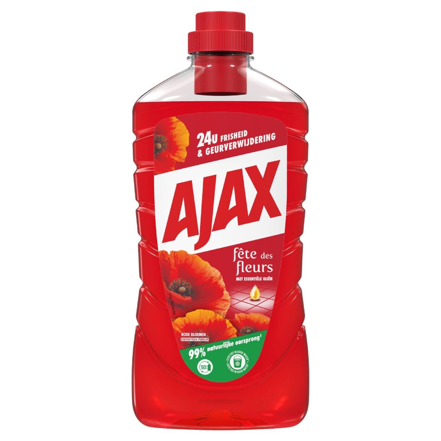AJAX ALLESREINIGER FETE DES FLEURS RODE BLOEMEN