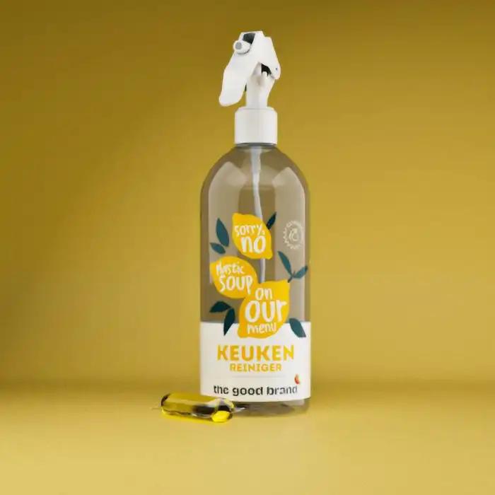 THE GOOD BRAND KEUKENREINIGER SPRAYFLES + 1 POD