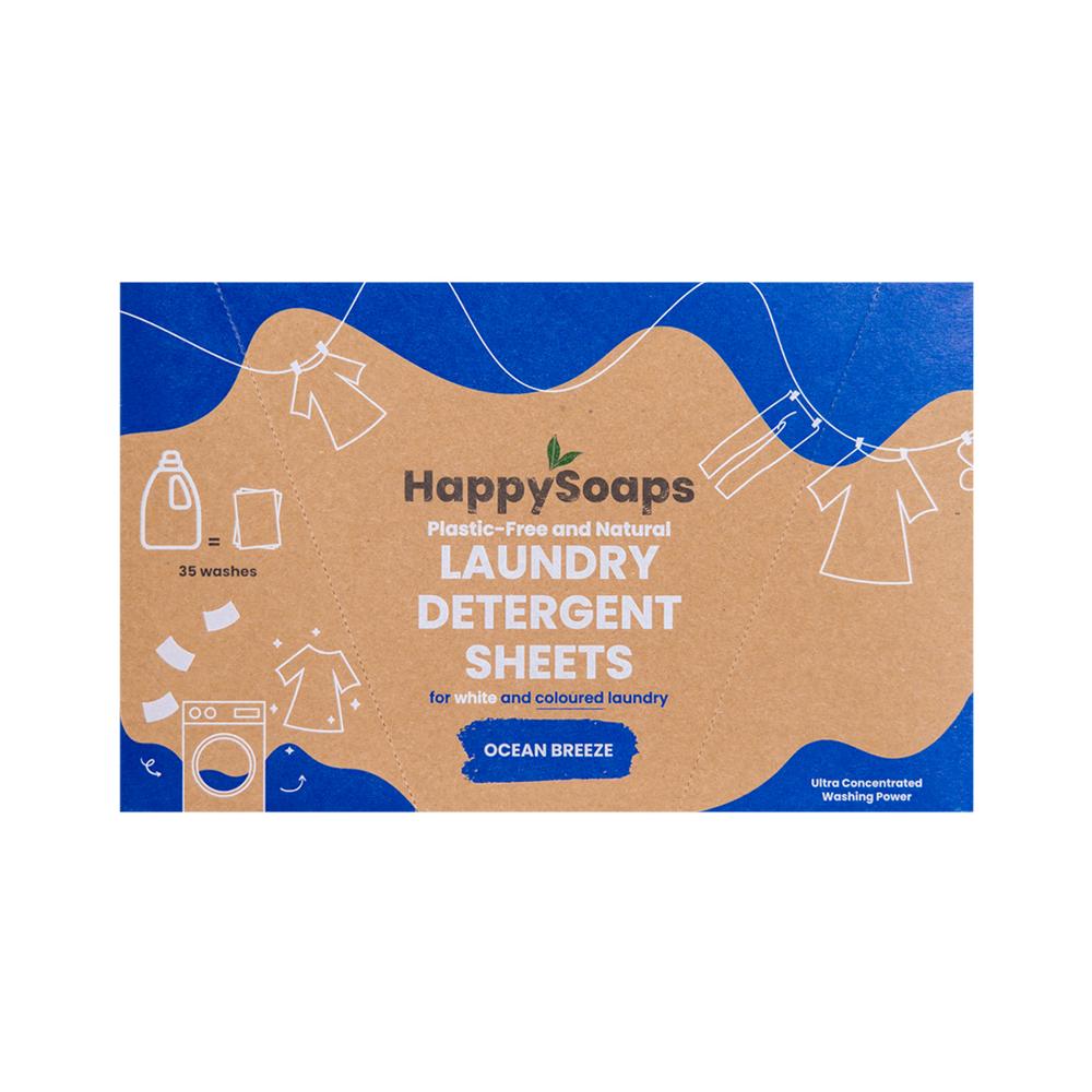 HAPPYSOAPS LAUNDRY SHEETS - GEKLEURDE EN WITTE WAS