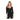BOODY DAMES TOP DRIEKWART MOUW - ZWART / L