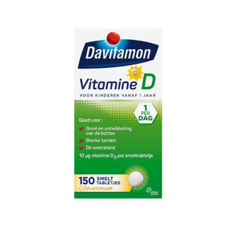 Davitamon Vitamine D Smelttabletten Kids 150 tabletten