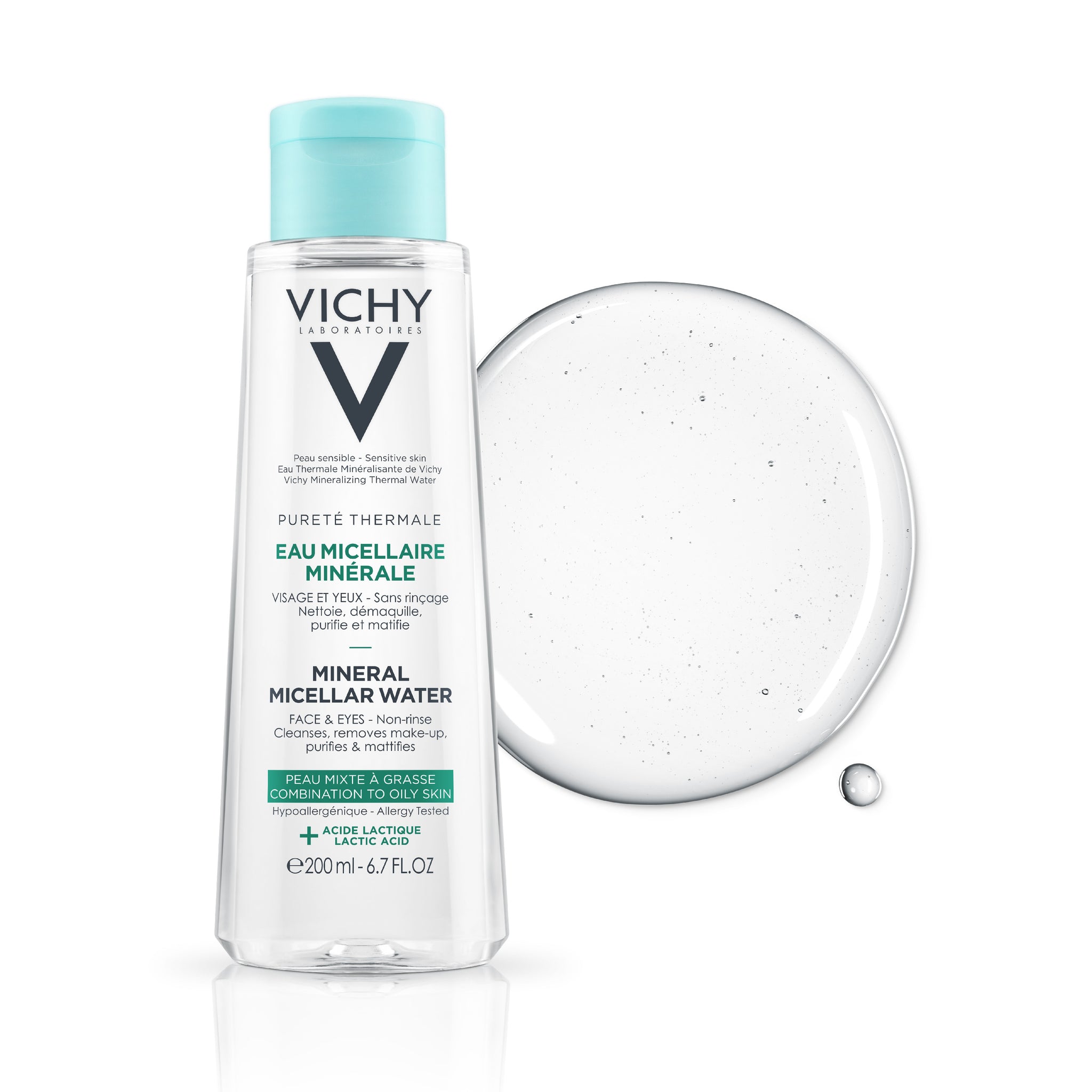 Vichy Pureté Thermale Micellair Mineraalwater vette huid