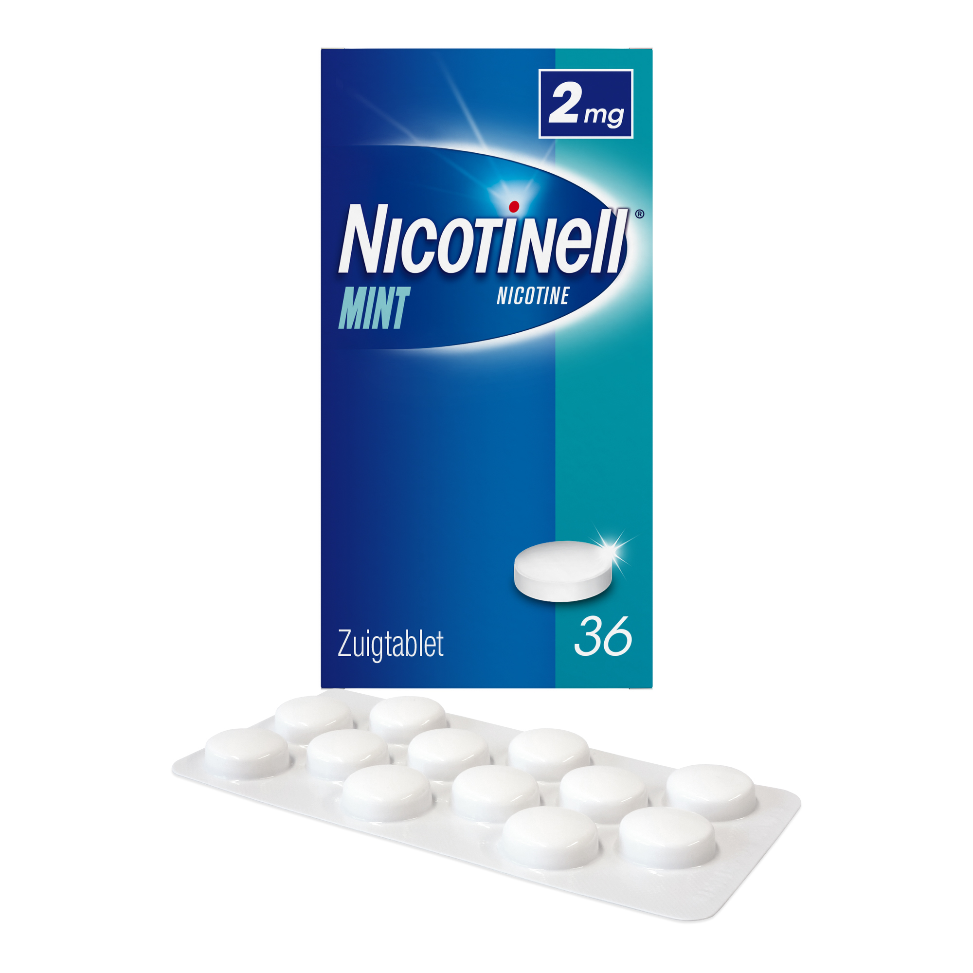 NICOTINELL MINT ZUIGTABLET 2MG 36STUKS