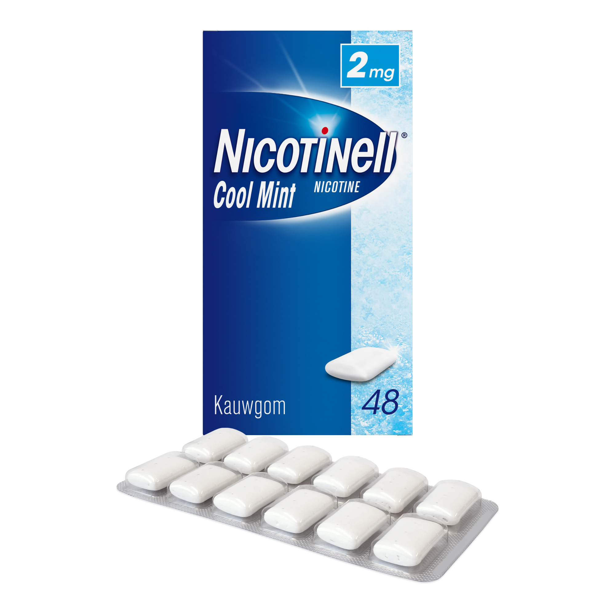 NICOTINELL COOL MINT KAUWGOM 2MG 48STUKS