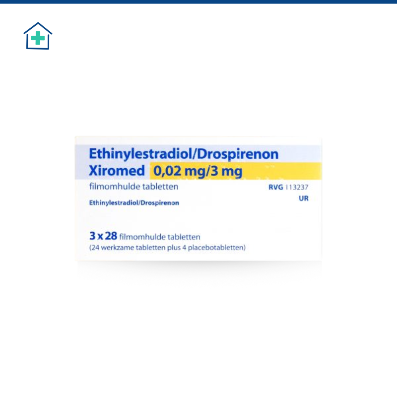 Ethinylestradiol/ Drospirenon 0,02/3mg 24+4 Xiromed